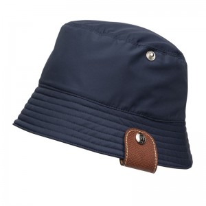 Women Longchamp Reversible Bucket Hat Navy | Ireland-849KNVTJC