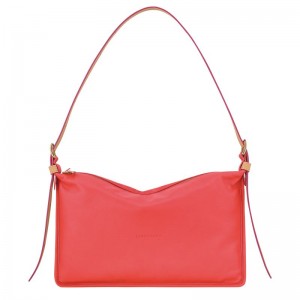 Women Longchamp Smoothie M Crossbody Bag Pink | Ireland-763PTSIOB