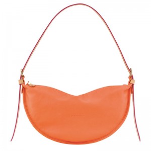 Women Longchamp Smoothie M Crossbody Bag Orange | Ireland-246ACPQRE