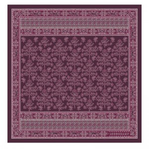 Women Longchamp Tree Of Life 50 Scarf Dark Purple | Ireland-345VFPZSK