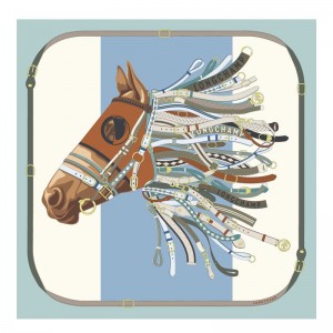 Women Longchamp Tête De Cheval 90 Scarf Multicolor | Ireland-327MTVASG