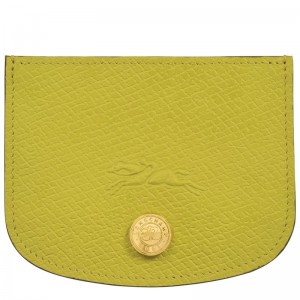 Women Longchamp Épure Card Holder Green | Ireland-031QYBJIR