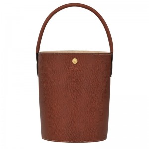 Women Longchamp Épure S Bucket Bag Brown | Ireland-238OKCRZN