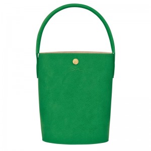 Women Longchamp Épure S Bucket Bag Green | Ireland-728KZHPNQ