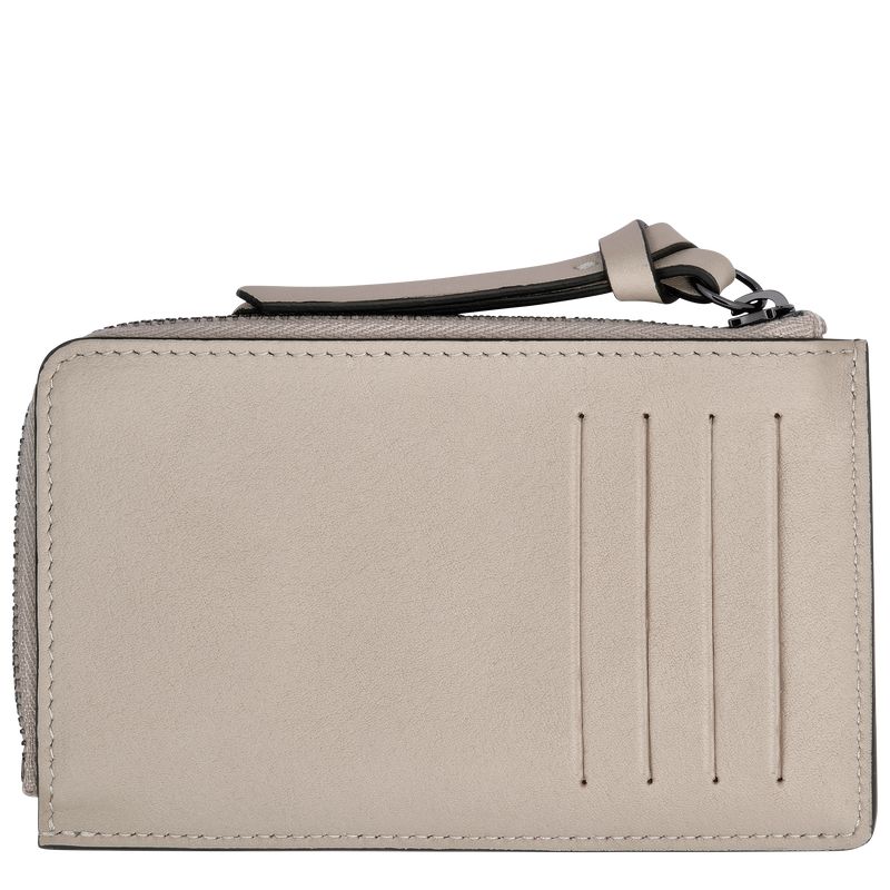 Men Longchamp 3D Card Holder Brown | Ireland-984UIKJCF