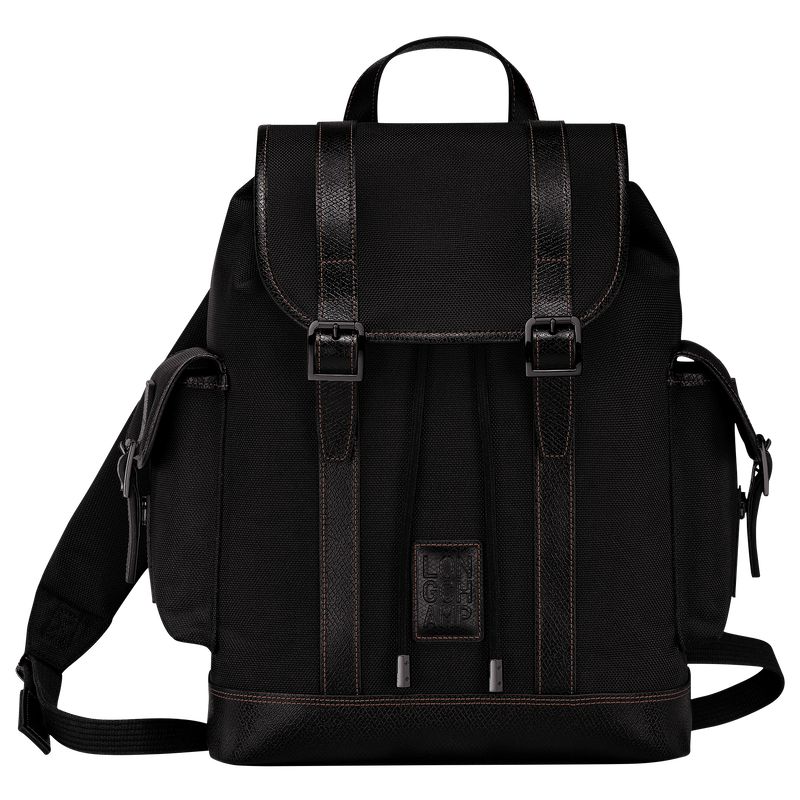 Men Longchamp Boxford Backpack Black | Ireland-674ERZFDU