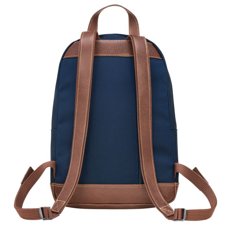 Men Longchamp Boxford Backpack Blue | Ireland-258VONESK
