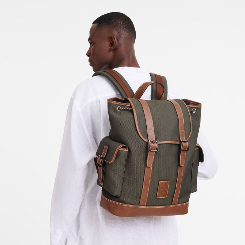 Men Longchamp Boxford Backpack Brown | Ireland-187YDARCV
