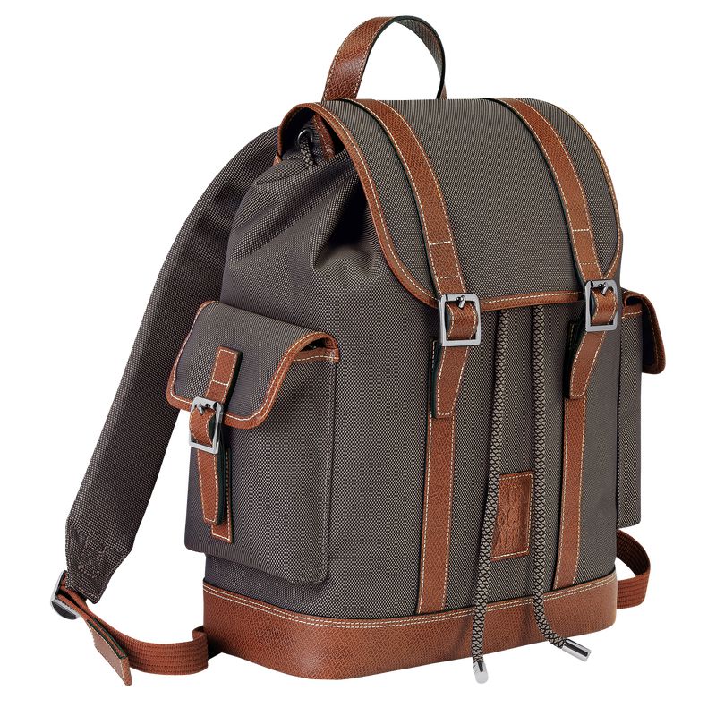 Men Longchamp Boxford Backpack Brown | Ireland-187YDARCV
