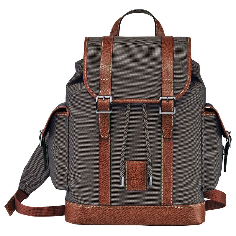 Men Longchamp Boxford Backpack Brown | Ireland-187YDARCV