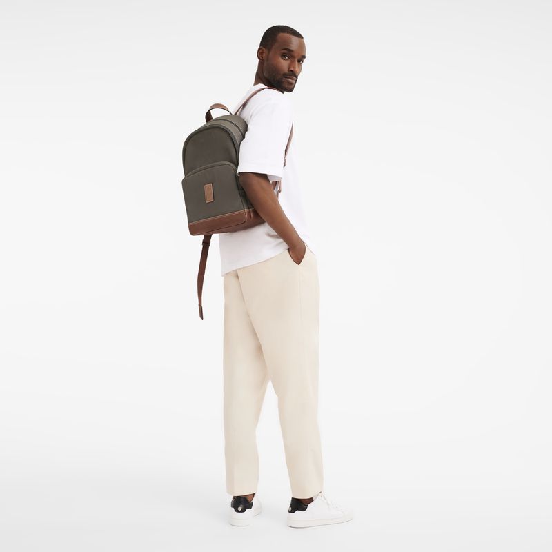 Men Longchamp Boxford Backpack Brown | Ireland-267JKBTPF