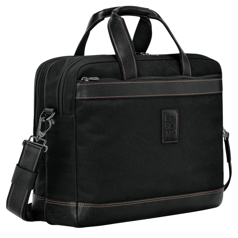 Men Longchamp Boxford L Briefcase Black | Ireland-247IOMUVR