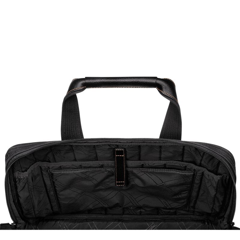 Men Longchamp Boxford L Briefcase Black | Ireland-247IOMUVR