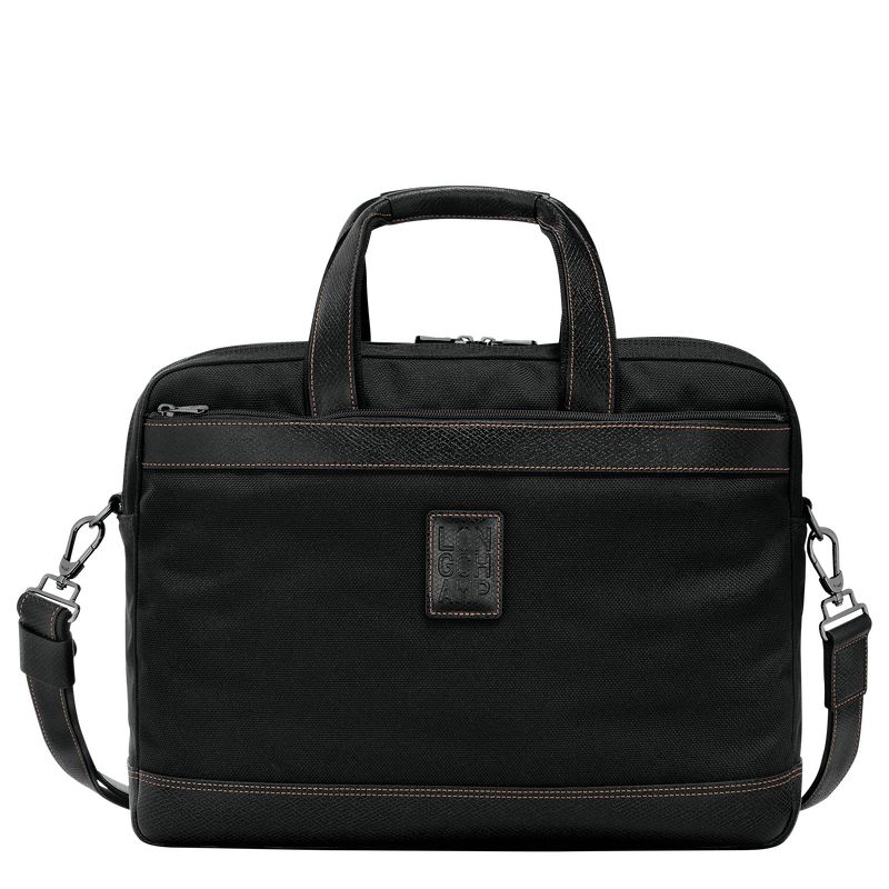 Men Longchamp Boxford L Briefcase Black | Ireland-247IOMUVR