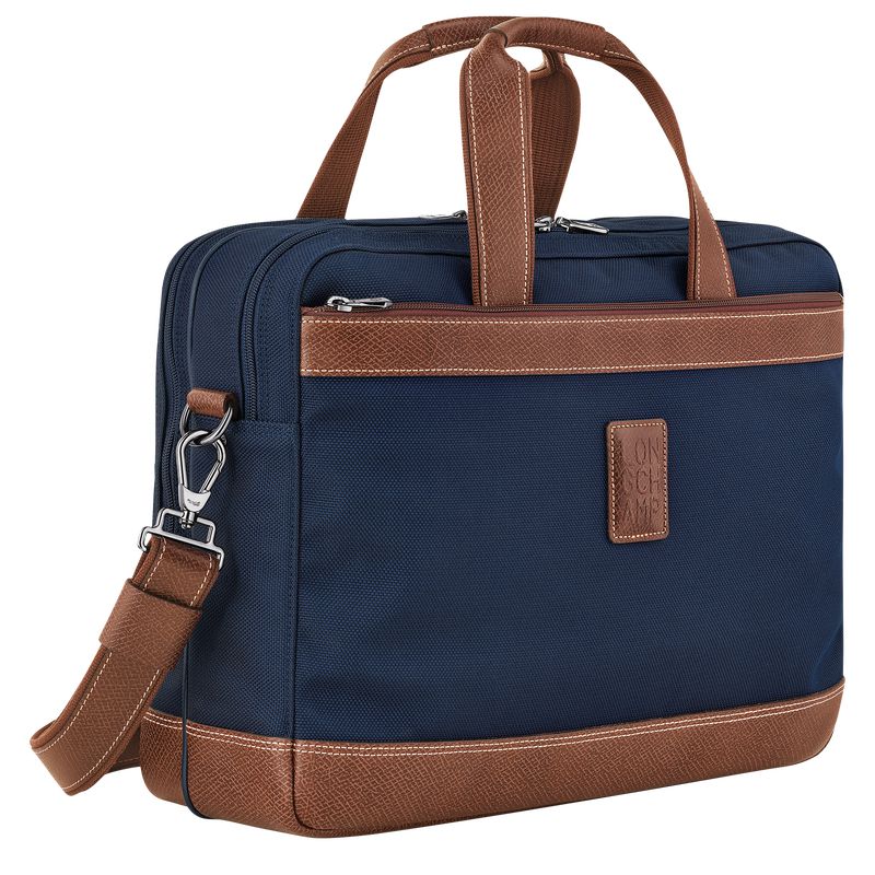 Men Longchamp Boxford L Briefcase Blue | Ireland-092CALHNT
