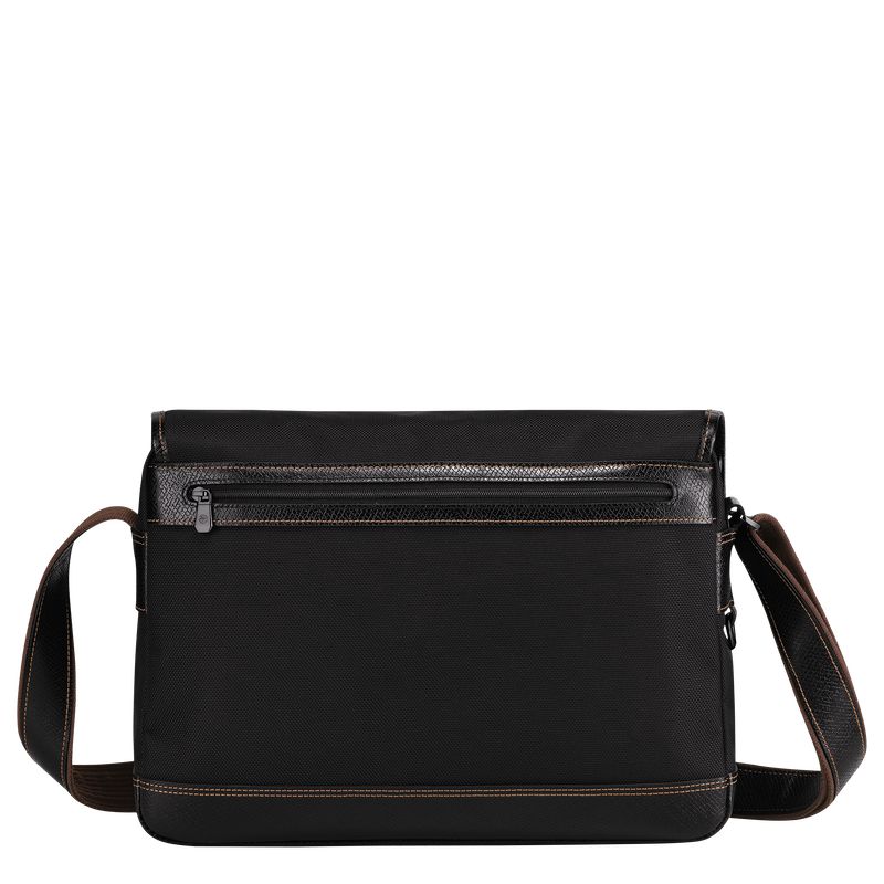 Men Longchamp Boxford L Crossbody Bag Black | Ireland-410RIUVMJ