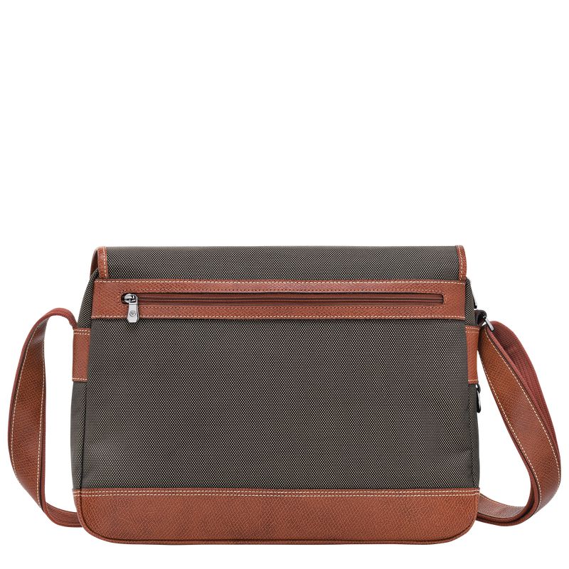Men Longchamp Boxford L Crossbody Bag Brown | Ireland-278DUFLHV