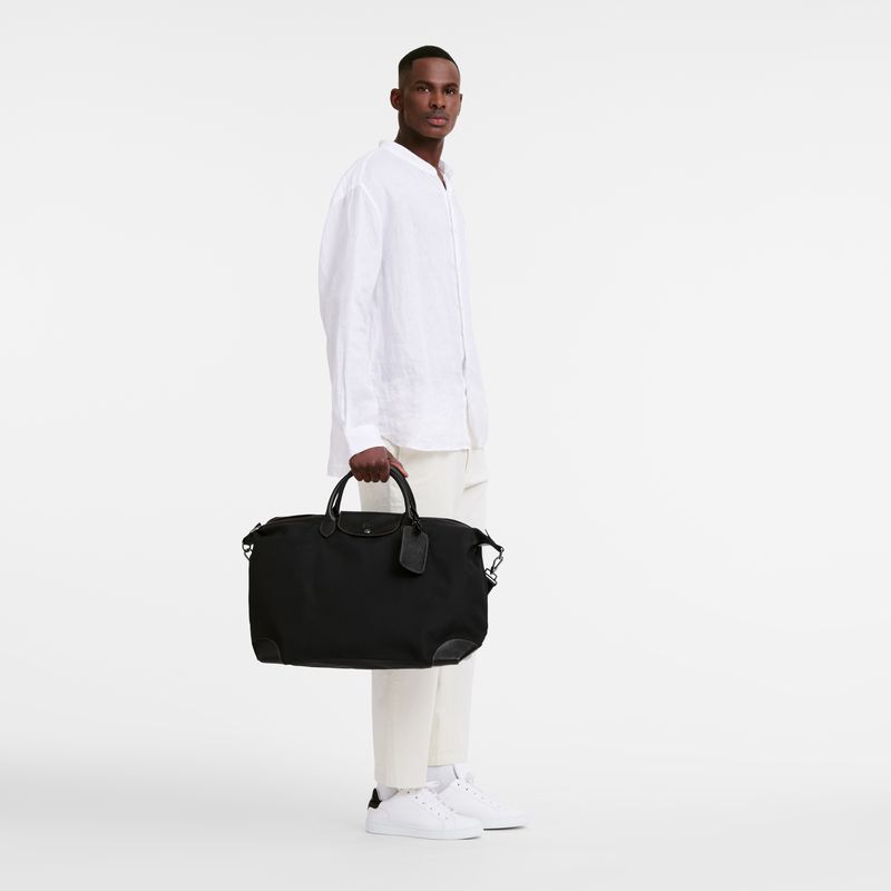 Men Longchamp Boxford L Travel Bag Black | Ireland-348DQSFHT