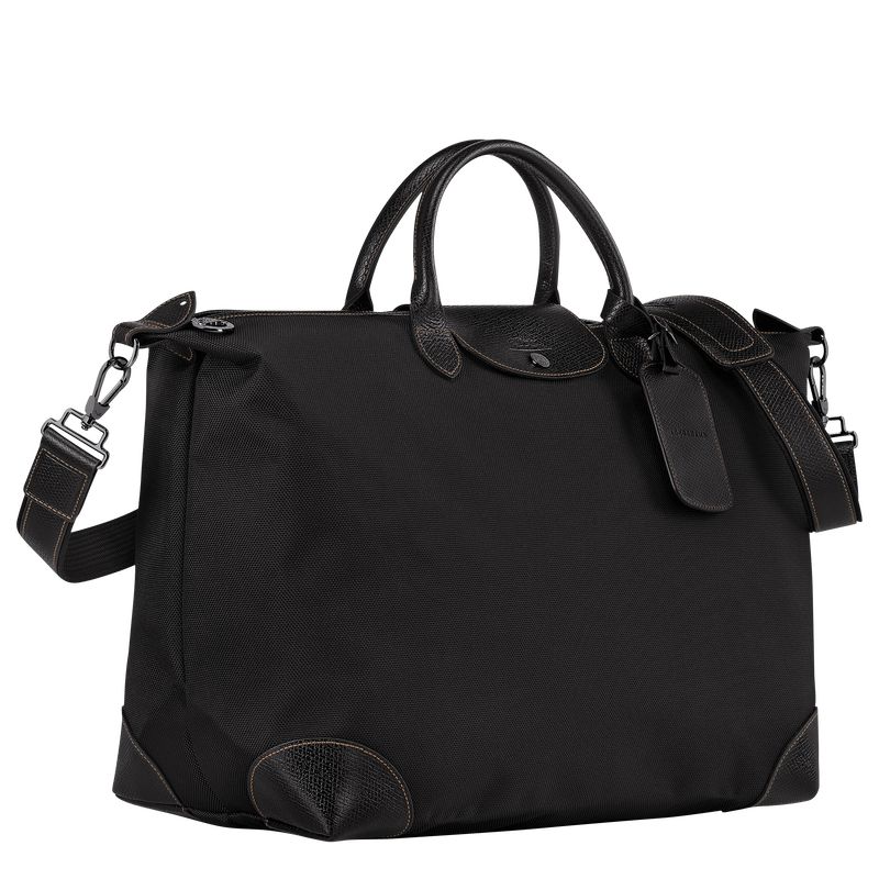 Men Longchamp Boxford L Travel Bag Black | Ireland-348DQSFHT