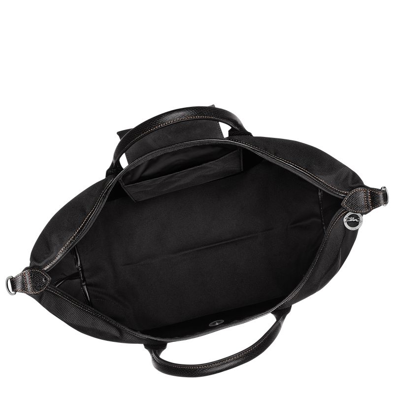Men Longchamp Boxford L Travel Bag Black | Ireland-348DQSFHT