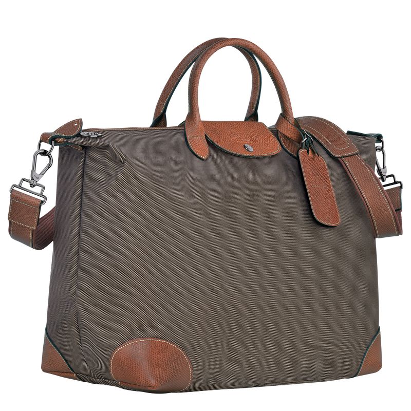 Men Longchamp Boxford L Travel Bag Brown | Ireland-278FATDRU