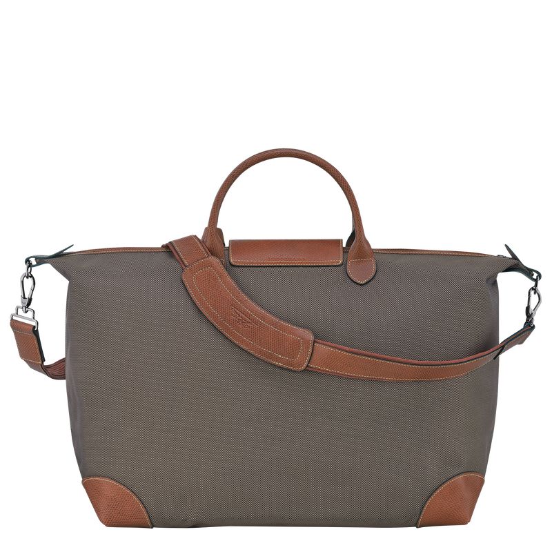 Men Longchamp Boxford L Travel Bag Brown | Ireland-278FATDRU