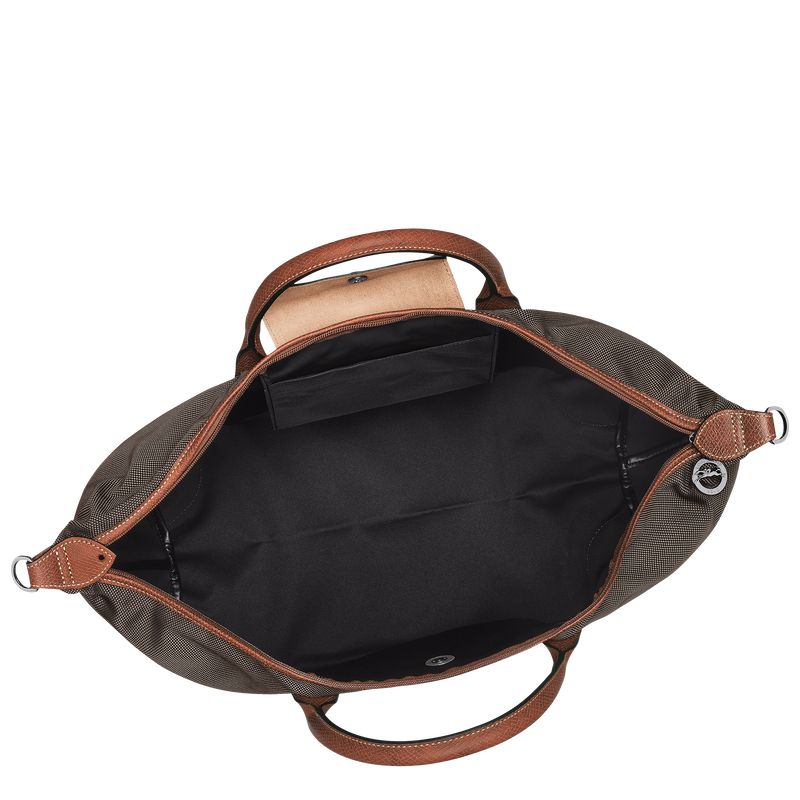 Men Longchamp Boxford L Travel Bag Brown | Ireland-278FATDRU