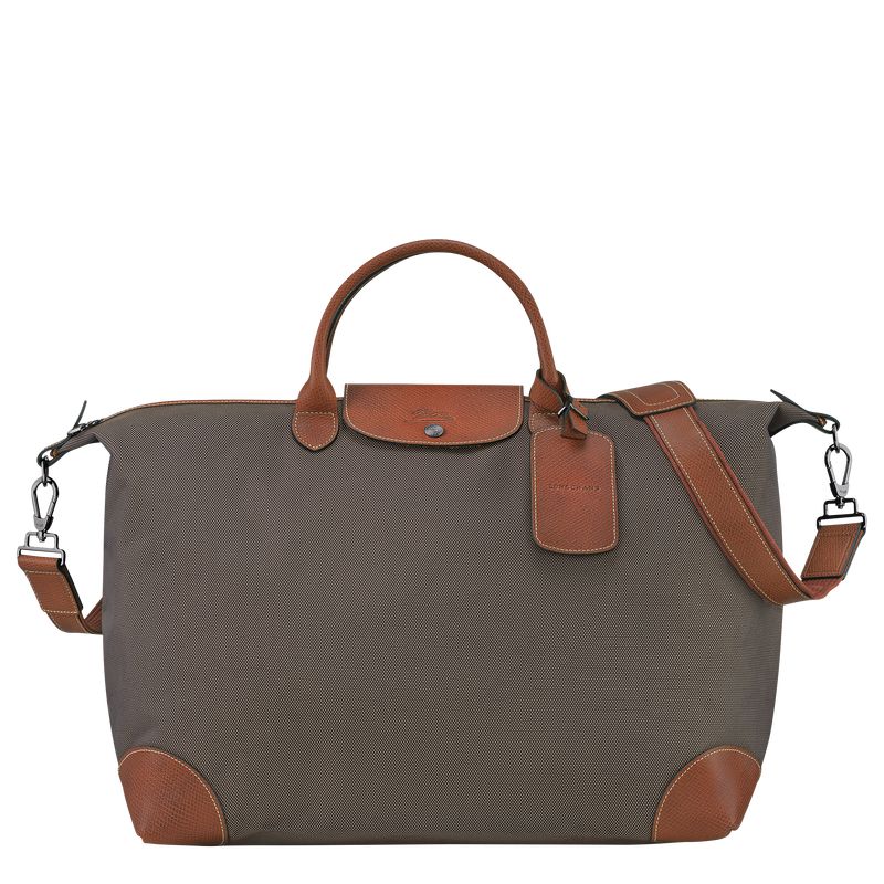 Men Longchamp Boxford L Travel Bag Brown | Ireland-278FATDRU