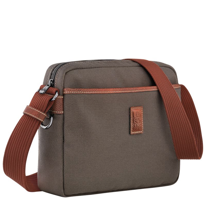 Men Longchamp Boxford M Camera Crossbody Bag Brown | Ireland-932KSGDUP