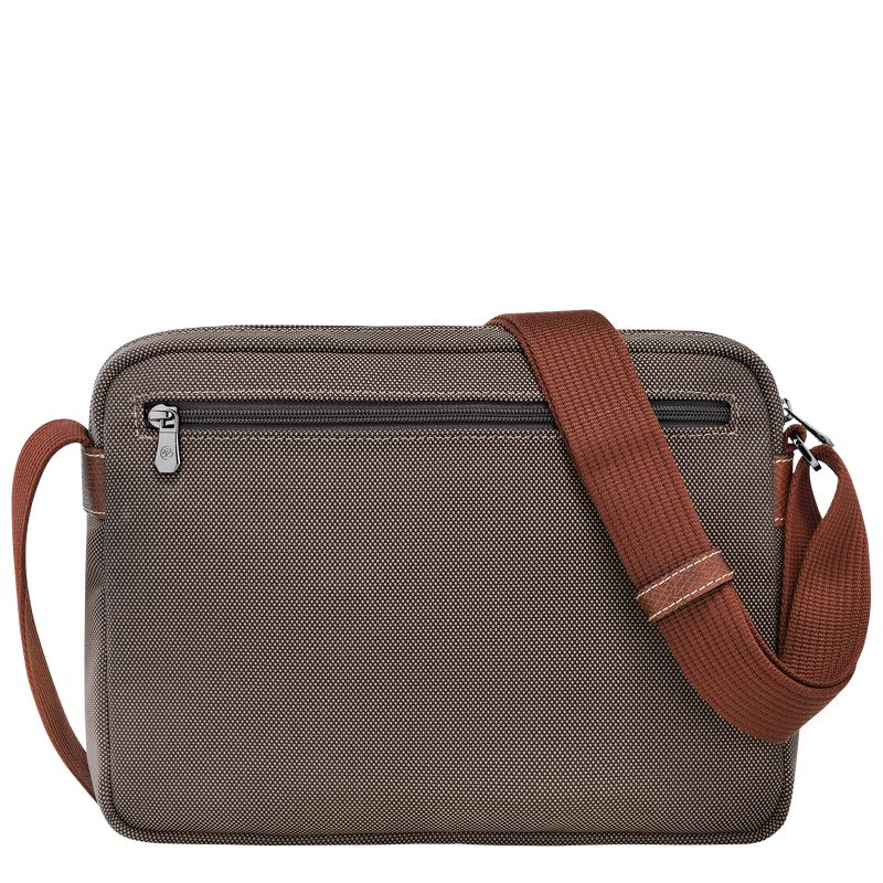 Men Longchamp Boxford M Camera Crossbody Bag Brown | Ireland-932KSGDUP