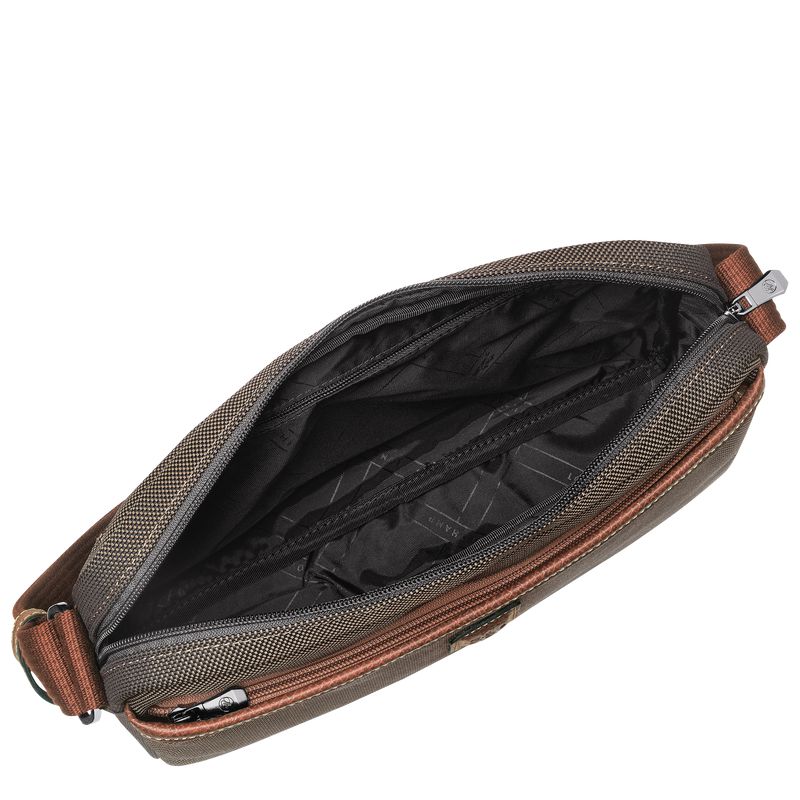 Men Longchamp Boxford M Camera Crossbody Bag Brown | Ireland-932KSGDUP