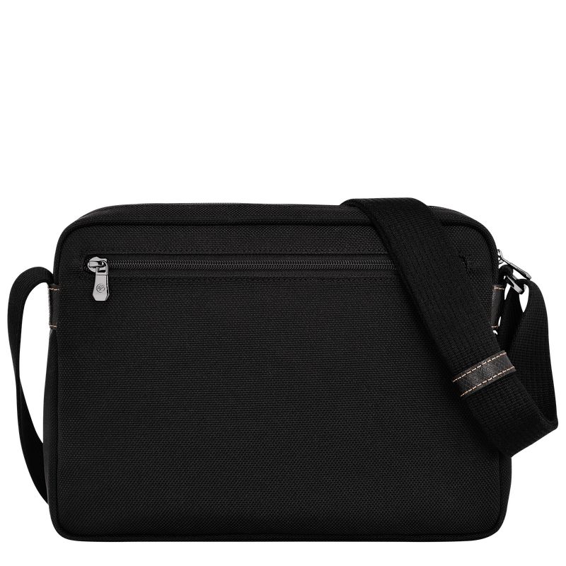 Men Longchamp Boxford M Camera Crossbody Bag Black | Ireland-031MQUSGO