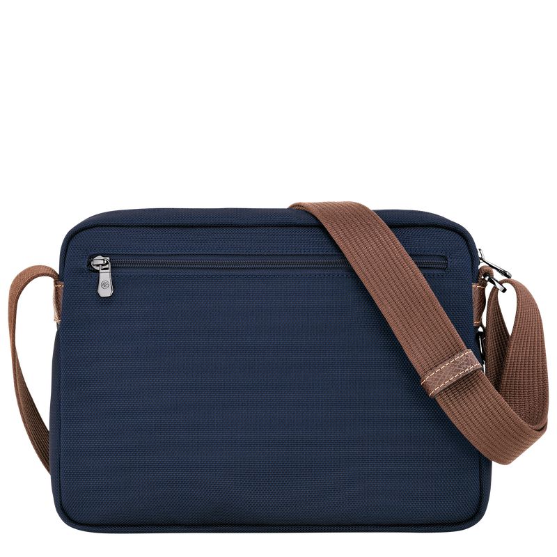 Men Longchamp Boxford M Camera Crossbody Bag Blue | Ireland-679HUNCSJ