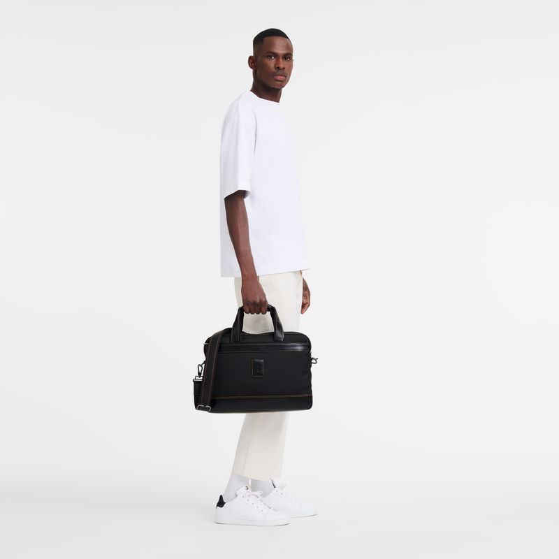 Men Longchamp Boxford S Briefcase Black | Ireland-073HZFWCX