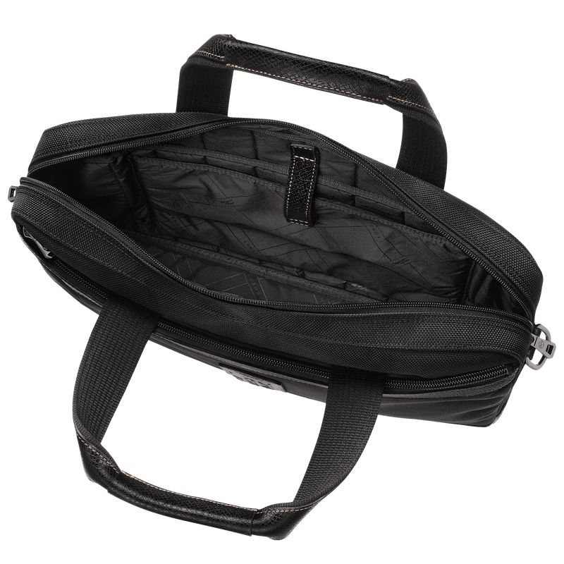 Men Longchamp Boxford S Briefcase Black | Ireland-073HZFWCX