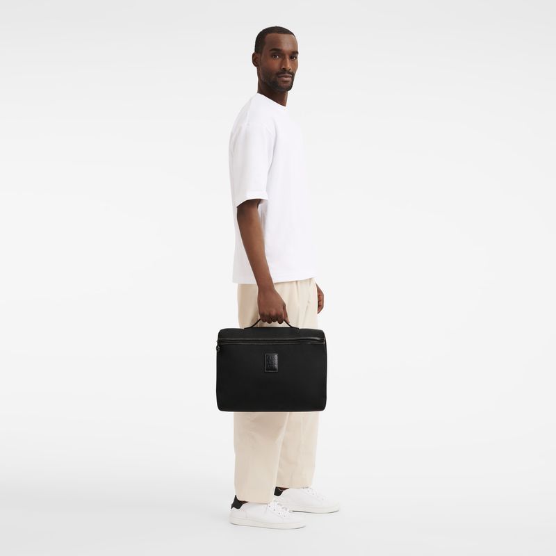 Men Longchamp Boxford S Briefcase Black | Ireland-683SMYHNG