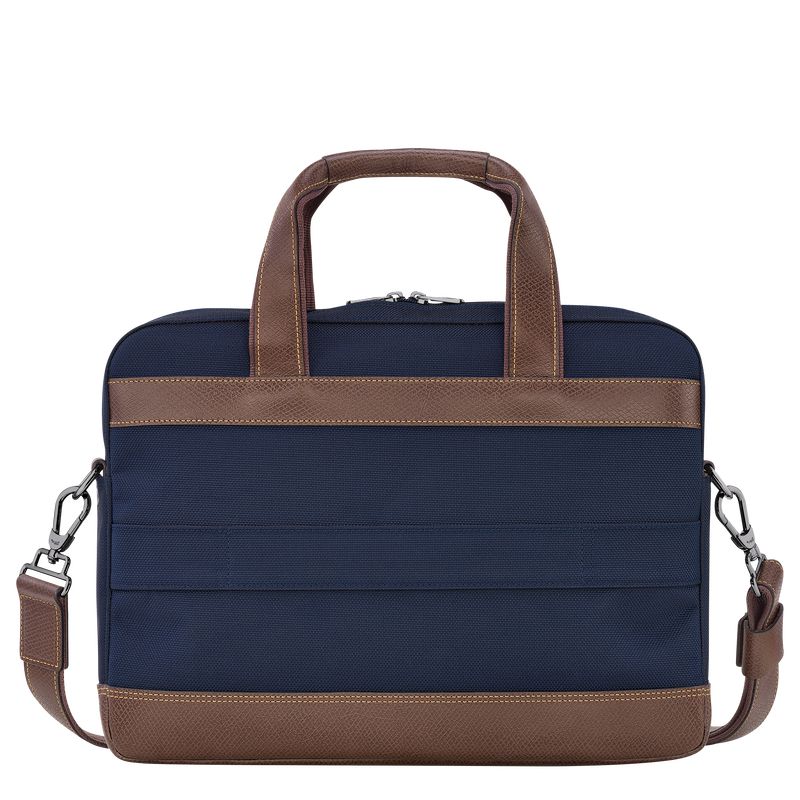 Men Longchamp Boxford S Briefcase Blue | Ireland-823GFJLIV