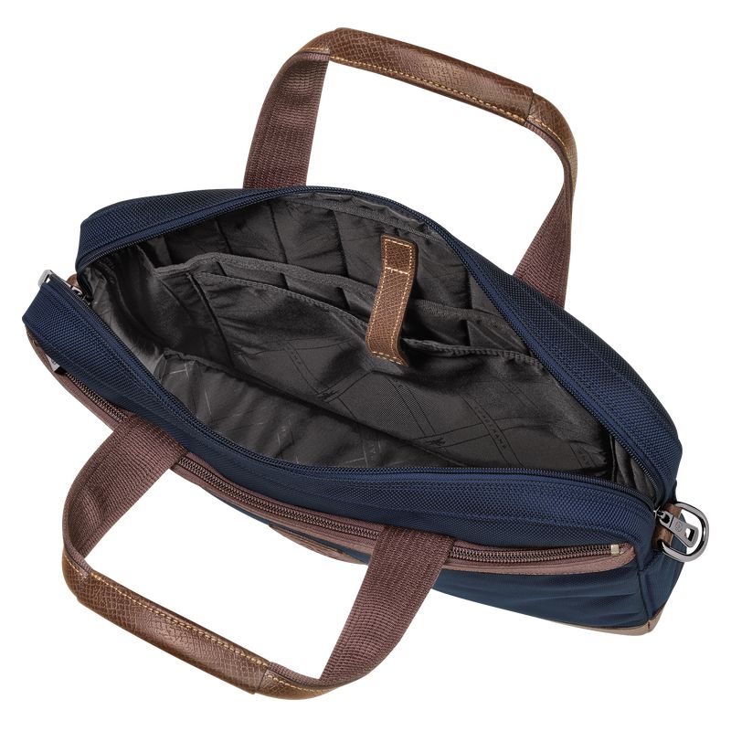 Men Longchamp Boxford S Briefcase Blue | Ireland-823GFJLIV