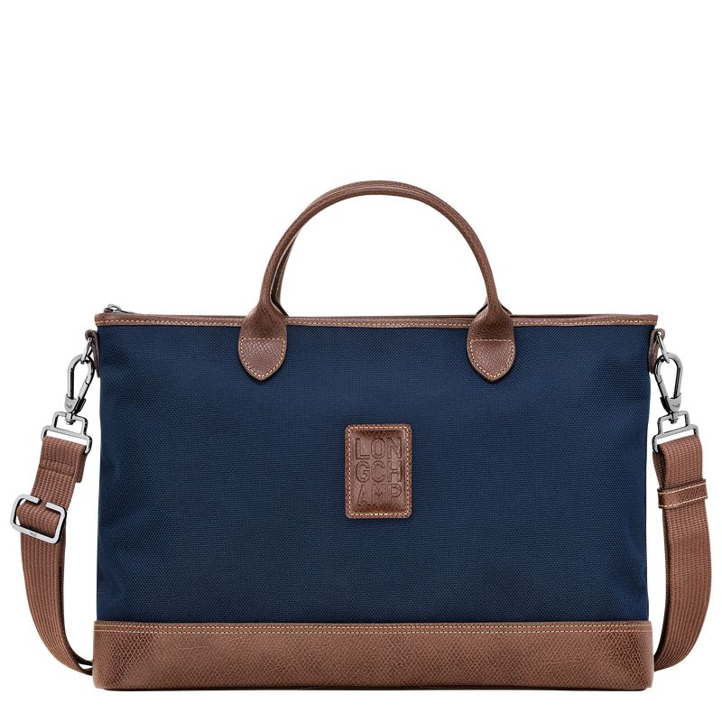 Men Longchamp Boxford S Briefcase Blue | Ireland-847KCYLRE
