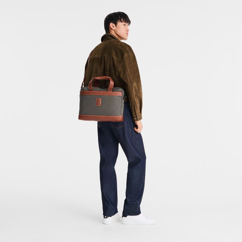 Men Longchamp Boxford S Briefcase Brown | Ireland-942JYPLWF