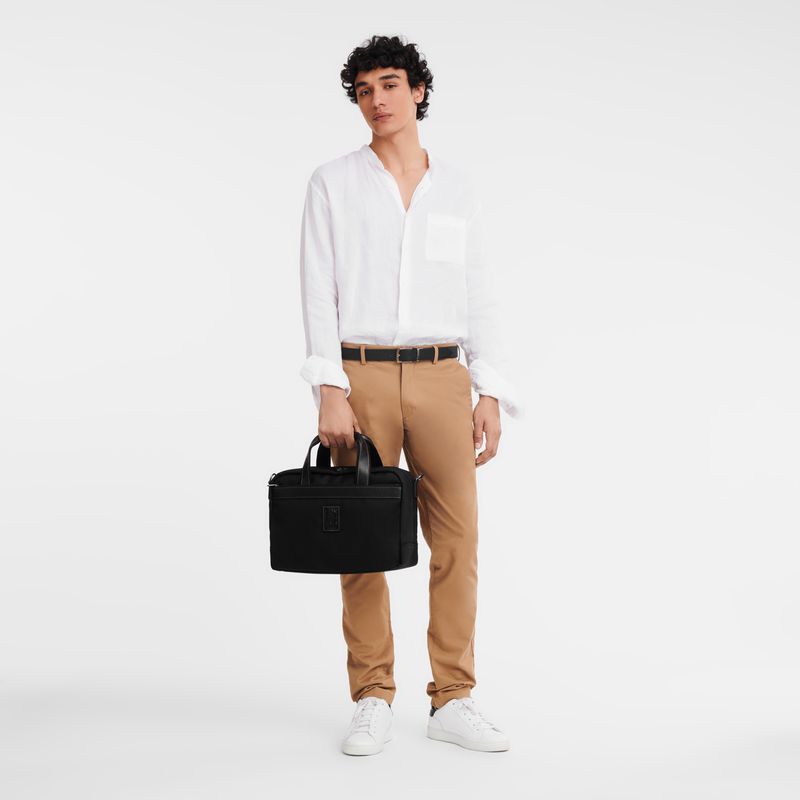 Men Longchamp Boxford S Travel Bag Black | Ireland-746YAQLWP