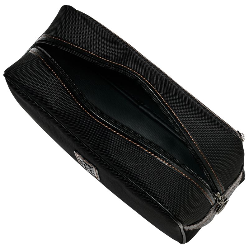 Men Longchamp Boxford Toiletry Bags Black | Ireland-721DJUVXY