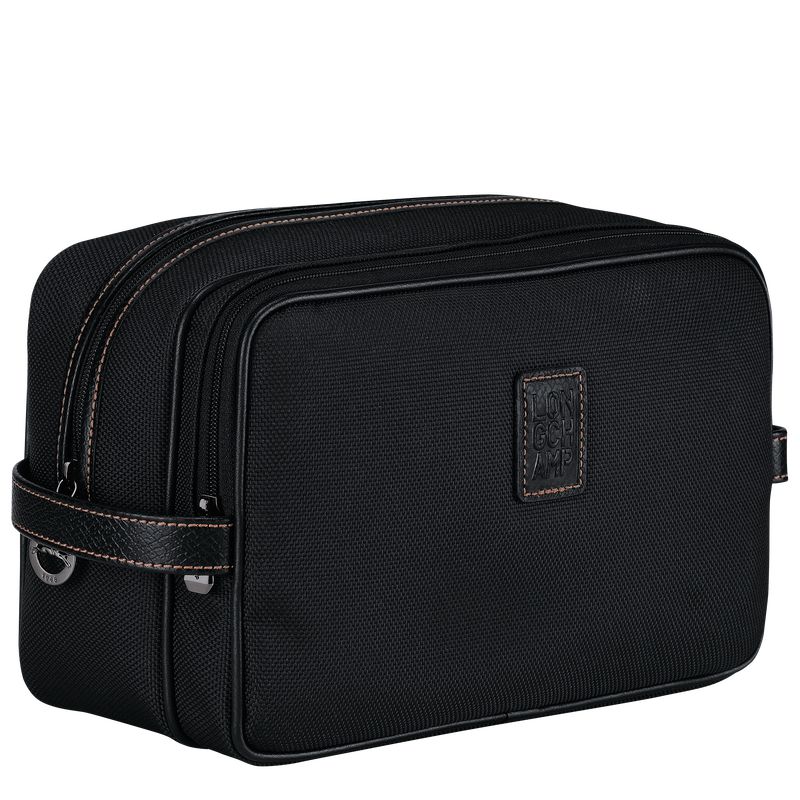 Men Longchamp Boxford Toiletry Bags Black | Ireland-983KODINL