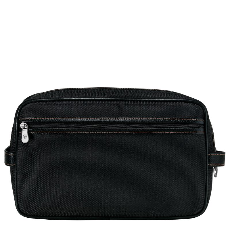 Men Longchamp Boxford Toiletry Bags Black | Ireland-983KODINL