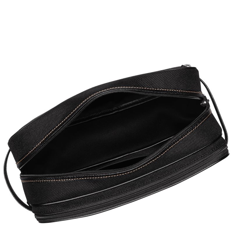 Men Longchamp Boxford Toiletry Bags Black | Ireland-983KODINL