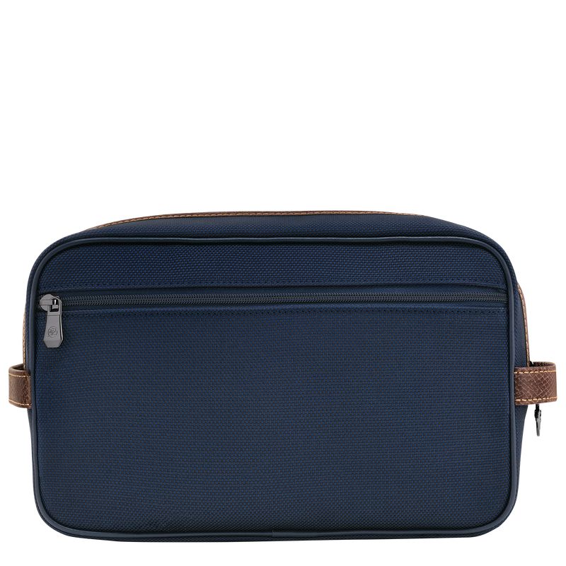 Men Longchamp Boxford Toiletry Bags Blue | Ireland-763PKDNMW
