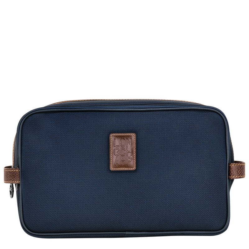 Men Longchamp Boxford Toiletry Bags Blue | Ireland-763PKDNMW