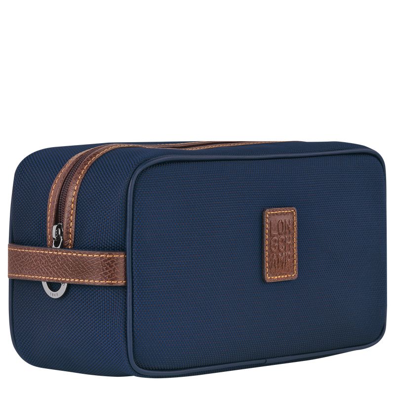 Men Longchamp Boxford Toiletry Bags Blue | Ireland-536QXLZWF