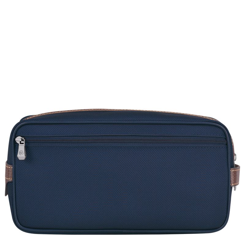Men Longchamp Boxford Toiletry Bags Blue | Ireland-536QXLZWF