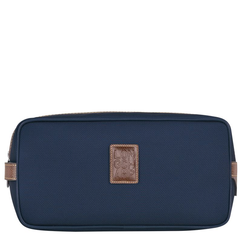 Men Longchamp Boxford Toiletry Bags Blue | Ireland-536QXLZWF